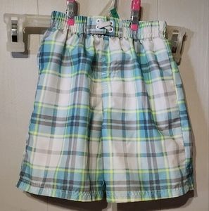 24 Month Swim Trunks OP Blue Grey Striped Beach A132